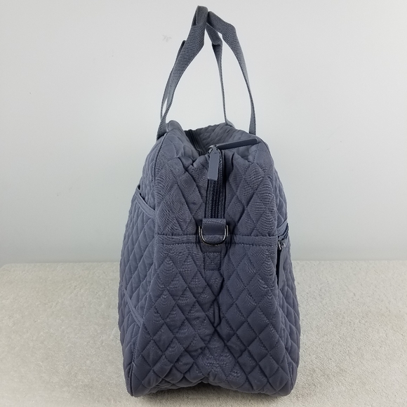 Vera Bradley Carbon Gray Medium Traveler Bag NWT - Picture 3 of 8